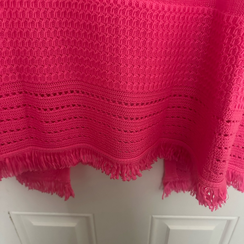 Lilly Pulitzer Pink Isle Noble Fringe Cardigan - Picture 4 of 4